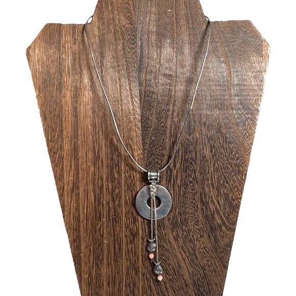 Vintage Sterling Silver Pisces Pendant Necklace Fish Charms Signed 16" Chain - Picture 2 of 9